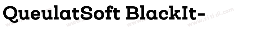 QueulatSoft BlackIt字体转换